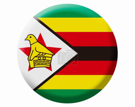 Foto de La bandera nacional de Zimbabwe - Imagen libre de derechos