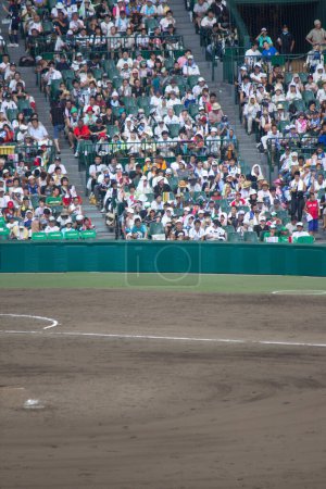 Foto de Campo de béisbol en el estadio Koshien en Hyogo, Japón - Imagen libre de derechos