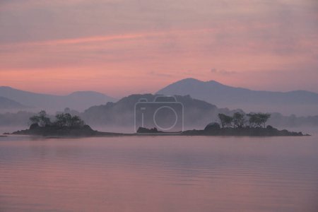 Téléchargez les photos : Beau paysage avec un lac le matin - en image libre de droit