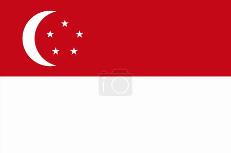Photo for The National Flag Of Singapore - Royalty Free Image
