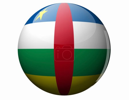 Foto de La bandera nacional de República Centroafricana - Imagen libre de derechos