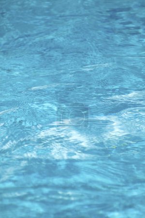Photo for Water ripples background, blue swimming pool - Royalty Free Image