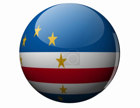 Foto de La Bandera Nacional de Cape Verde - Imagen libre de derechos