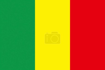 die Nationalflagge von mali 