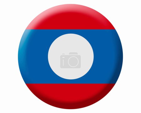 Foto de La bandera nacional de Laos - Imagen libre de derechos
