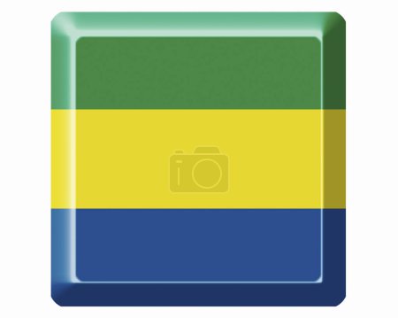 Téléchargez les photos : Le drapeau national du Gabon - en image libre de droit