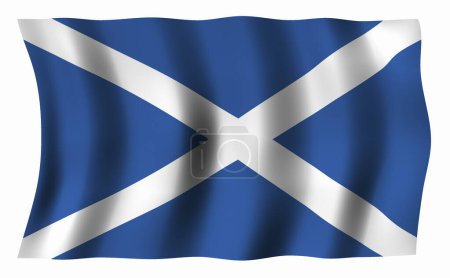 die Nationalflagge Schottlands