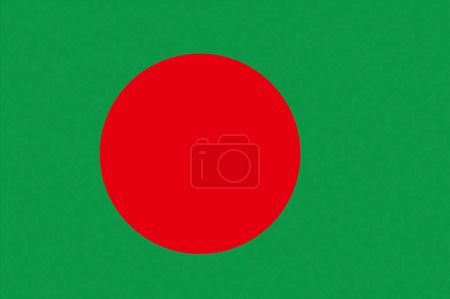 Le drapeau national du Bangladesh 
