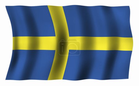 The National Flag Of Sweden