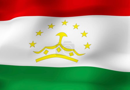 Téléchargez les photos : Le drapeau national du Tadjikistan - en image libre de droit