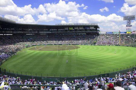 Photo for Baseball game at  Koshien stadium , Hyogo, Japan - Royalty Free Image