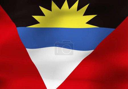 Photo for The National Flag Of Antigua - Royalty Free Image