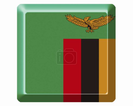 Photo for The National Flag Of Zambia - Royalty Free Image