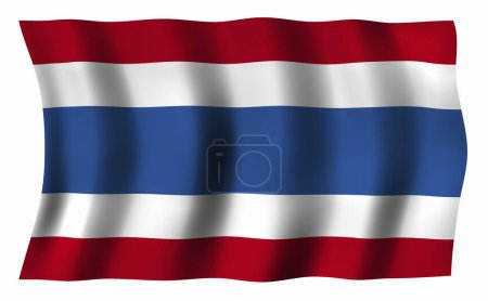 Die Nationalflagge Thailands