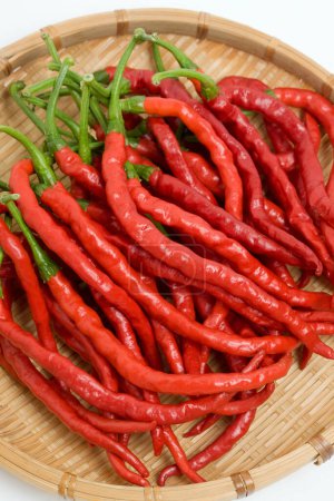 Photo for Close-up view of organic red hot chili peppers - Royalty Free Image