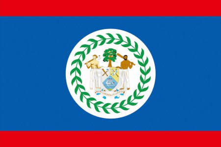 Téléchargez les photos : Le drapeau national du Belize - en image libre de droit