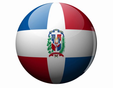Téléchargez les photos : Le drapeau national de la République dominicaine - en image libre de droit