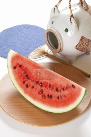 Photo for A Watermelon And The Summer Props - Royalty Free Image