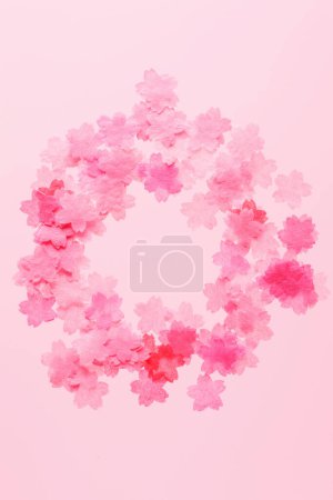 Foto de Fondo de flores de papel rojo y rosa - Imagen libre de derechos