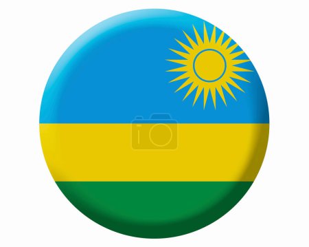 Foto de La bandera nacional de Ruanda - Imagen libre de derechos