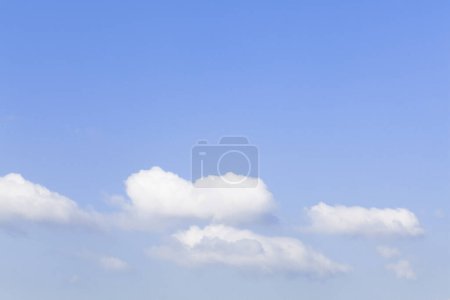 Photo for Blue sky and white clouds  on nature background - Royalty Free Image