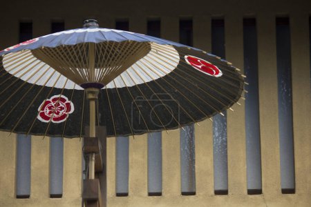 Photo for Traditional  Japanese umbrella on background, close up - Royalty Free Image