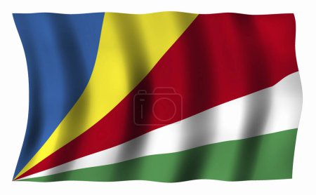 Téléchargez les photos : Le drapeau national des Seychelles - en image libre de droit