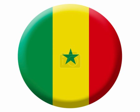 Foto de La bandera nacional de Senegal - Imagen libre de derechos