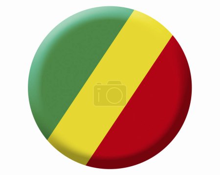 Foto de La bandera nacional del Congo - Imagen libre de derechos