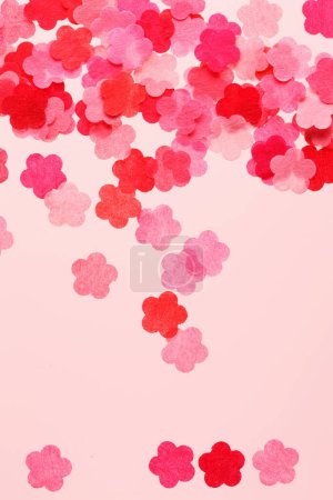 Foto de Fondo de flores de papel rojo y rosa - Imagen libre de derechos