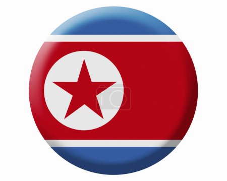 Foto de La bandera nacional de Corea del Norte - Imagen libre de derechos