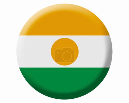 Foto de La bandera nacional de Níger - Imagen libre de derechos