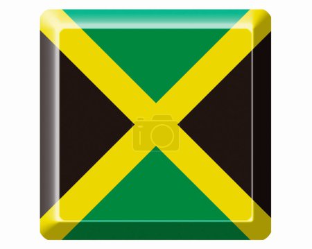 Foto de La bandera nacional de Jamaica - Imagen libre de derechos