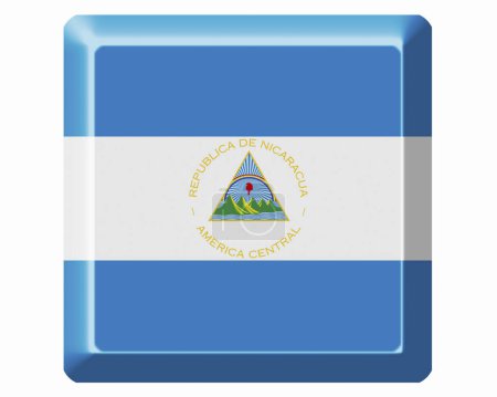 Foto de La bandera nacional de Nicaragua - Imagen libre de derechos