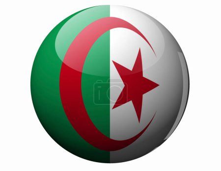 Foto de La bandera nacional de Argelia - Imagen libre de derechos