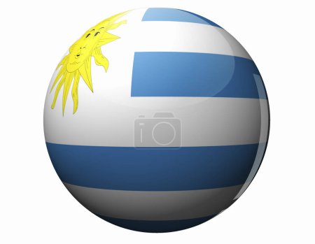 Foto de La Bandera Nacional de Uruguay - Imagen libre de derechos