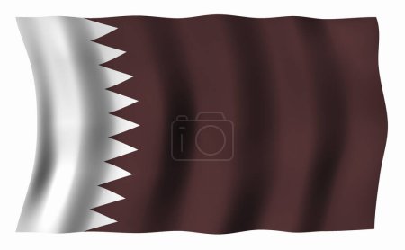 Téléchargez les photos : Le drapeau national du Qatar - en image libre de droit