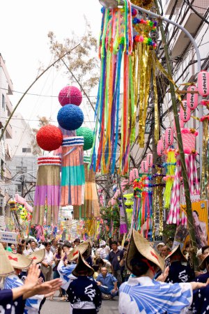 Foto de Festival Tanabata en el centro de Tokio - Imagen libre de derechos