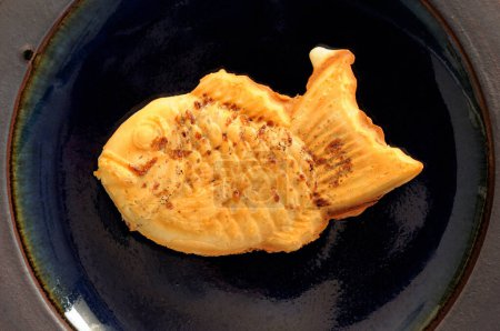 Photo for Delicious Japanese food, Taki yaki, fish shaped dessert - Royalty Free Image