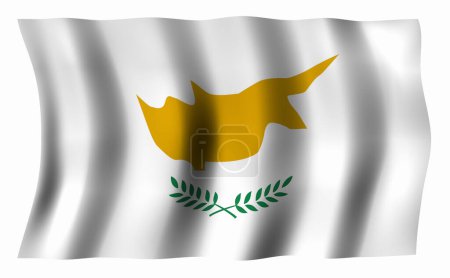 Foto de La bandera nacional de Chipre - Imagen libre de derechos