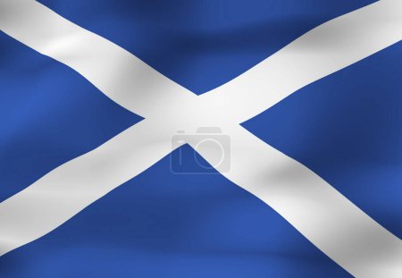 Foto de La Bandera Nacional de Escocia - Imagen libre de derechos