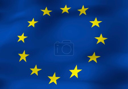 Photo for European union flag banner. National flag of the EU - Royalty Free Image