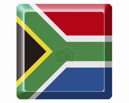 Foto de La bandera nacional de Sudáfrica - Imagen libre de derechos