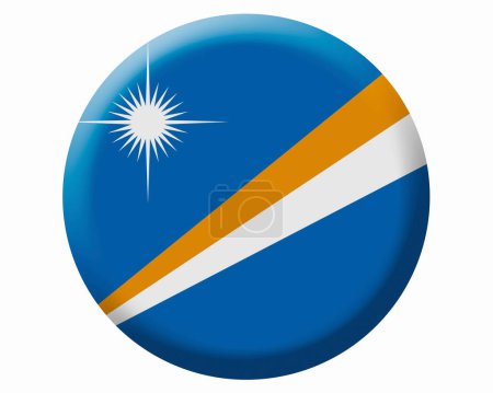 La bandera nacional de Islas Marshall
