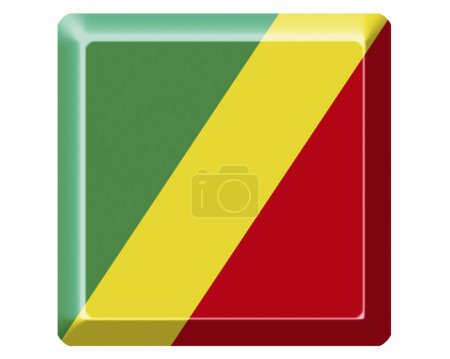 Photo for The National Flag Of The Republic Of The Congo - Royalty Free Image