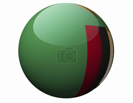 Téléchargez les photos : Le drapeau national de la Zambie - en image libre de droit