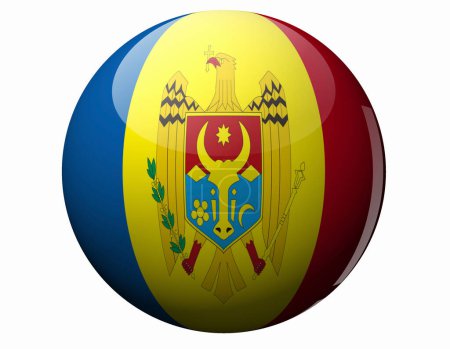 Foto de La Bandera Nacional de Moldova - Imagen libre de derechos