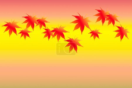 Photo for Floral pattern of maple leaves, background - Royalty Free Image