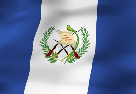 Foto de La Bandera Nacional de Guatemala - Imagen libre de derechos