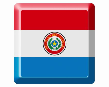 Foto de La Bandera Nacional de Paraguay - Imagen libre de derechos
